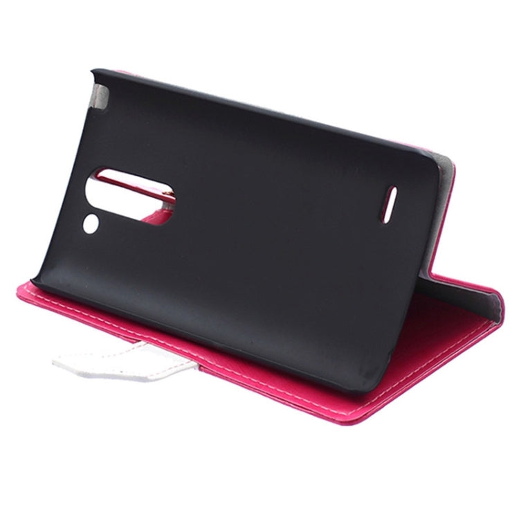 Color Matching Flip Leather Case with Holder & Card Slots & Wallet for LG G3 Stylus / D690
