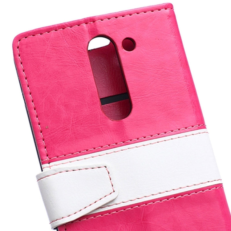 Color Matching Flip Leather Case with Holder & Card Slots & Wallet for LG G3 Stylus / D690