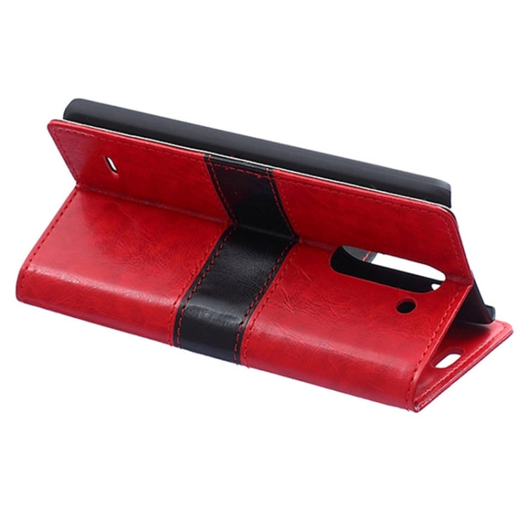 Color Matching Flip Leather Case with Holder & Card Slots & Wallet for LG G3 Stylus / D690