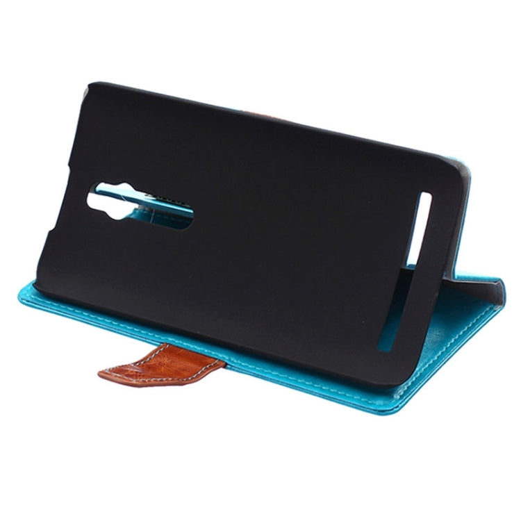 Color Matching Flip Leather Case with Holder & Card Slots & Wallet for ASUS Zenfone 2