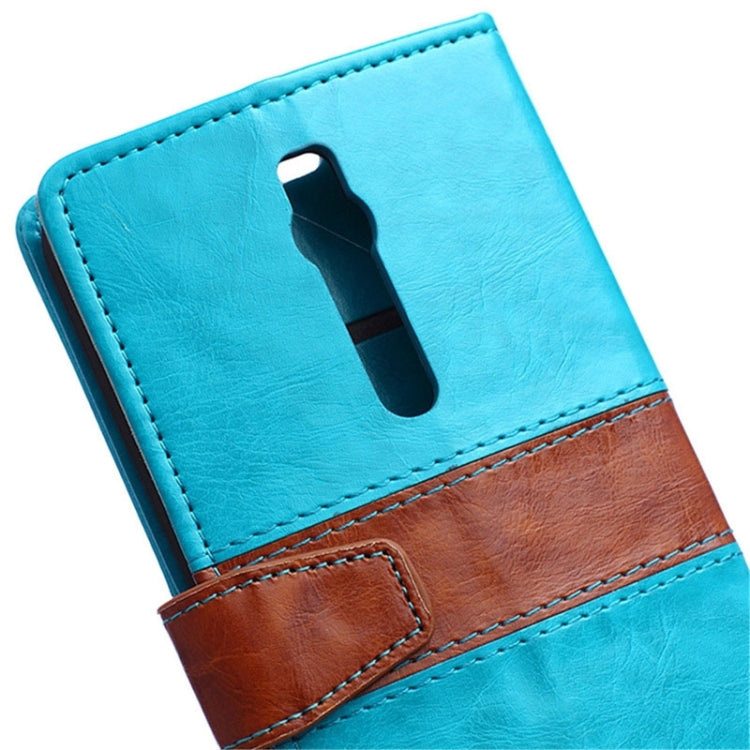 Color Matching Flip Leather Case with Holder & Card Slots & Wallet for ASUS Zenfone 2