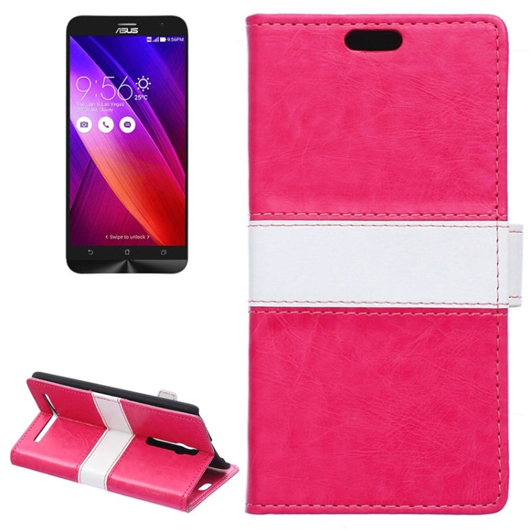 Color Matching Flip Leather Case with Holder & Card Slots & Wallet for ASUS Zenfone 2