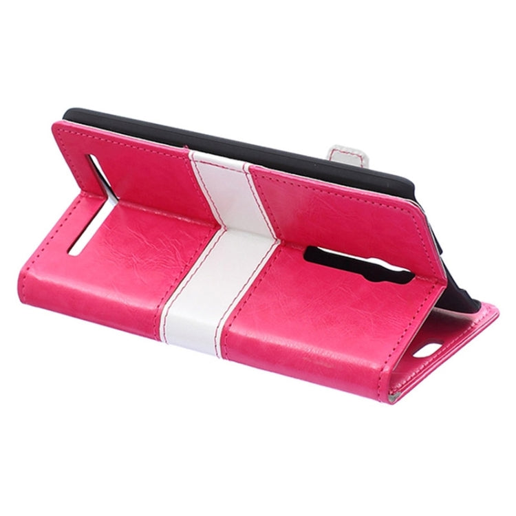 Color Matching Flip Leather Case with Holder & Card Slots & Wallet for ASUS Zenfone 2
