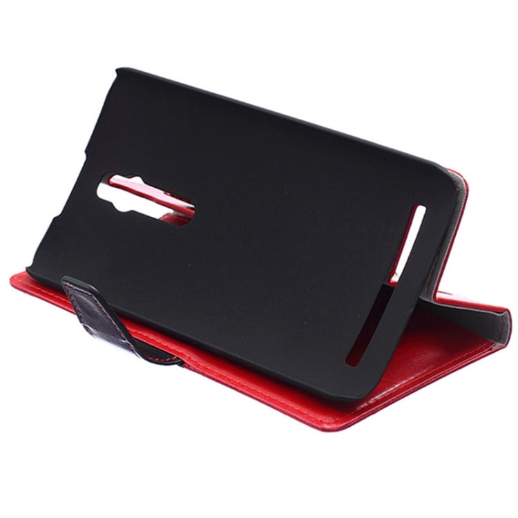 Color Matching Flip Leather Case with Holder & Card Slots & Wallet for ASUS Zenfone 2