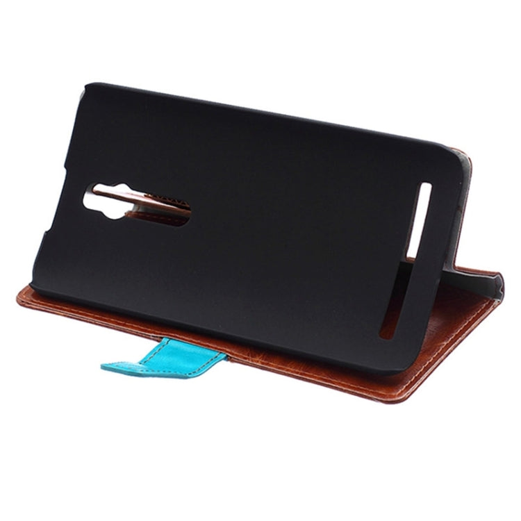 Color Matching Flip Leather Case with Holder & Card Slots & Wallet for ASUS Zenfone 2