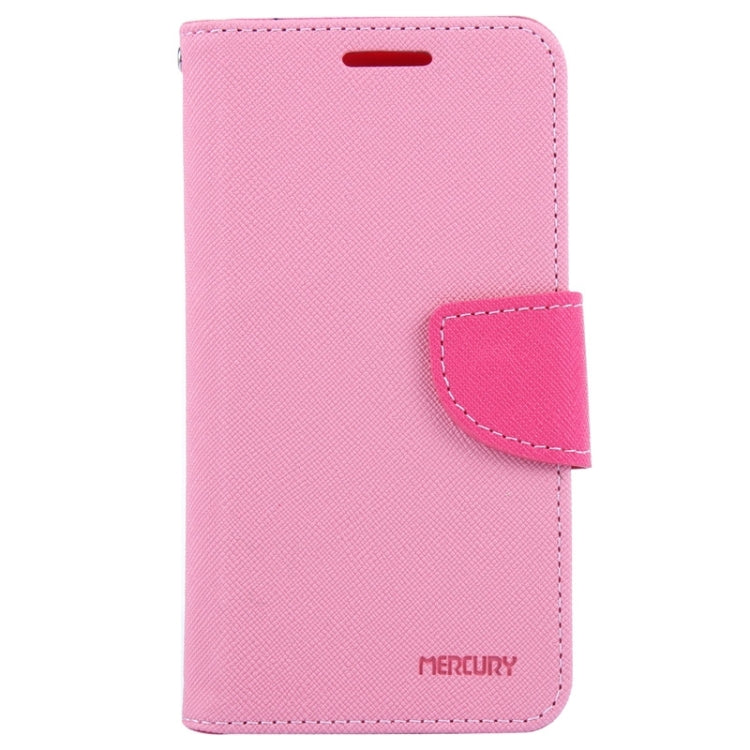 MERCURY Cross Texture Contrast Color Style Leather Case with Holder & Card Slots & Wallet for Sony Xperia E3