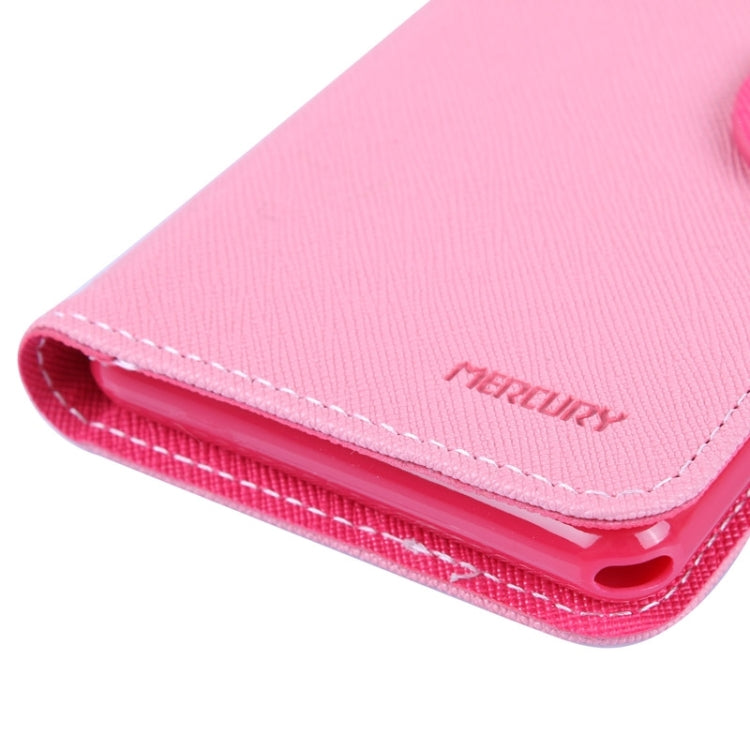 MERCURY Cross Texture Contrast Color Style Leather Case with Holder & Card Slots & Wallet for Sony Xperia E3