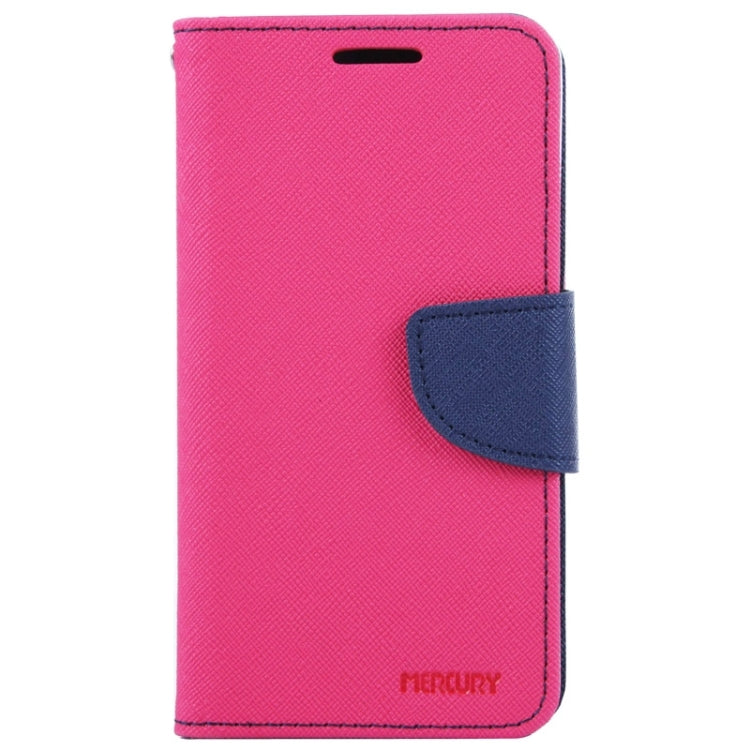MERCURY Cross Texture Contrast Color Style Leather Case with Holder & Card Slots & Wallet for Sony Xperia E3