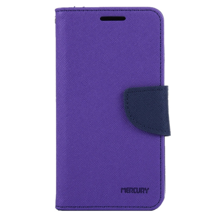 MERCURY Cross Texture Contrast Color Style Leather Case with Holder & Card Slots & Wallet for Sony Xperia E3