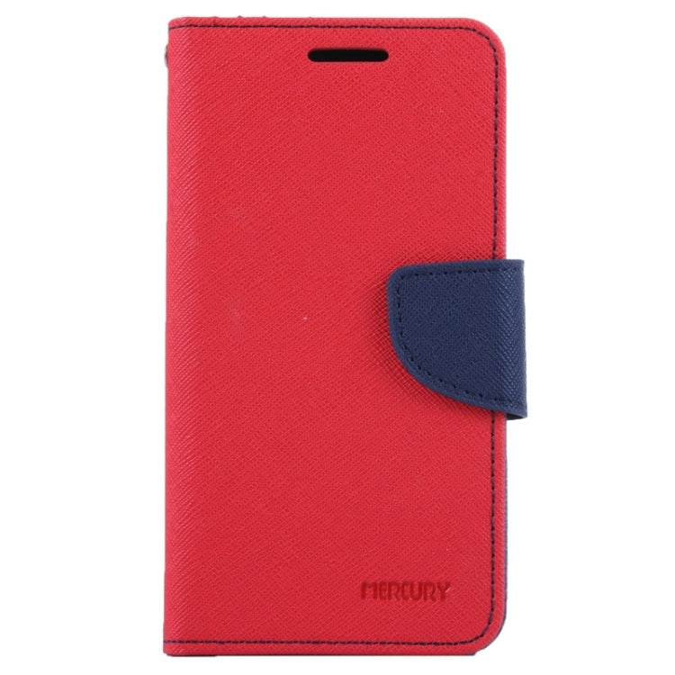 MERCURY Cross Texture Contrast Color Style Leather Case with Holder & Card Slots & Wallet for Sony Xperia E3