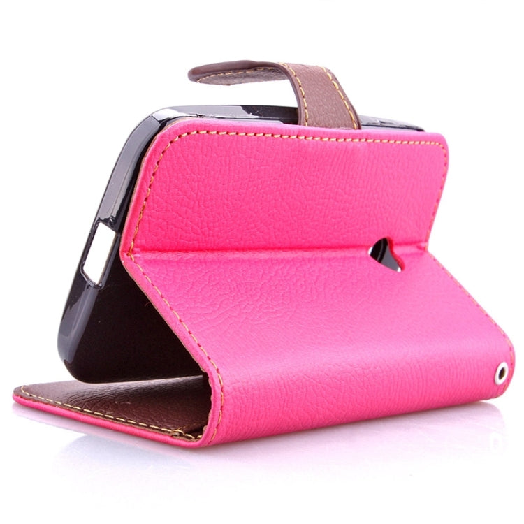 Leaf Magnetic Snap Litchi Texture Horizontal Flip Leather Case with Card Slots & Wallet & Holder & Lanyard for Motorola Moto E / XT1021