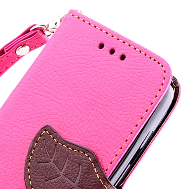 Leaf Magnetic Snap Litchi Texture Horizontal Flip Leather Case with Card Slots & Wallet & Holder & Lanyard for Motorola Moto E / XT1021