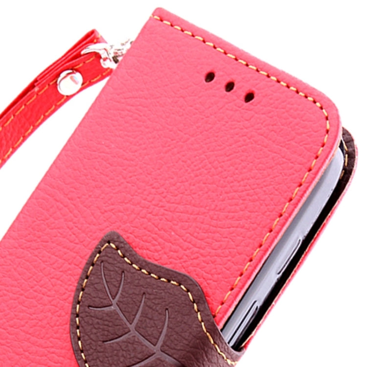Leaf Magnetic Snap Litchi Texture Horizontal Flip Leather Case with Card Slots & Wallet & Holder & Lanyard for Motorola Moto E / XT1021