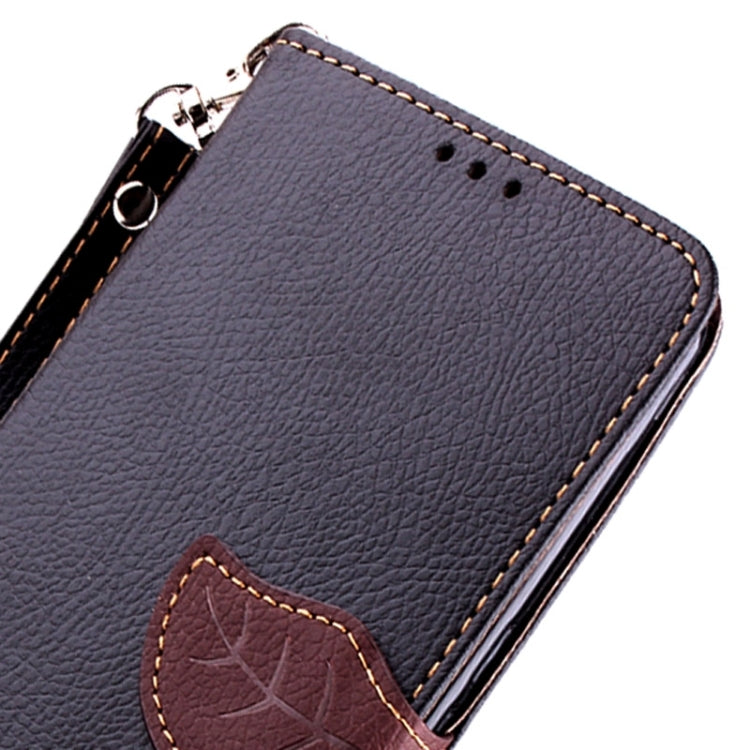 Leaf Magnetic Snap Litchi Texture Horizontal Flip Leather Case with Card Slots & Wallet & Holder & Lanyard for Google Nexus 6