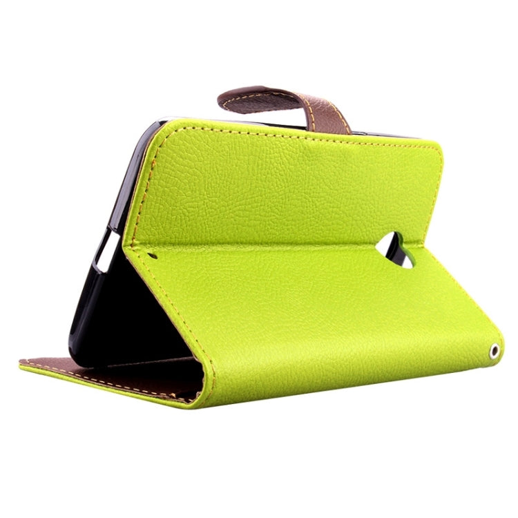 Leaf Magnetic Snap Litchi Texture Horizontal Flip Leather Case with Card Slots & Wallet & Holder & Lanyard for Google Nexus 6