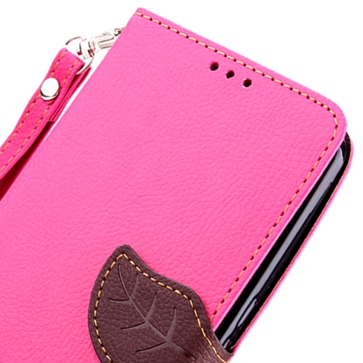 Leaf Magnetic Snap Litchi Texture Horizontal Flip Leather Case with Card Slots & Wallet & Holder & Lanyard for Google Nexus 6