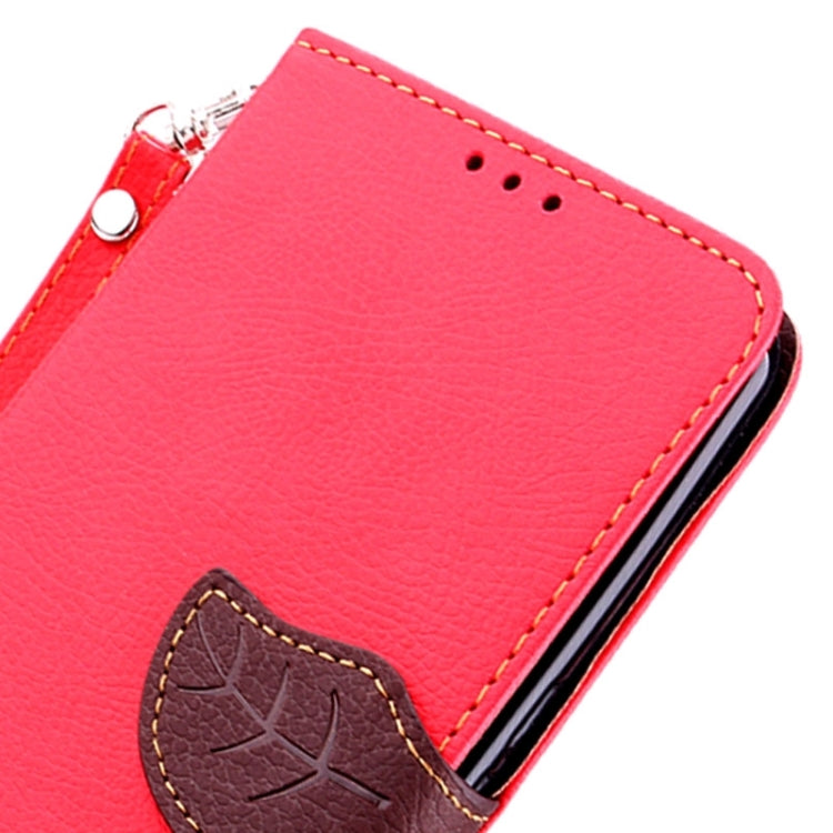 Leaf Magnetic Snap Litchi Texture Horizontal Flip Leather Case with Card Slots & Wallet & Holder & Lanyard for Google Nexus 6