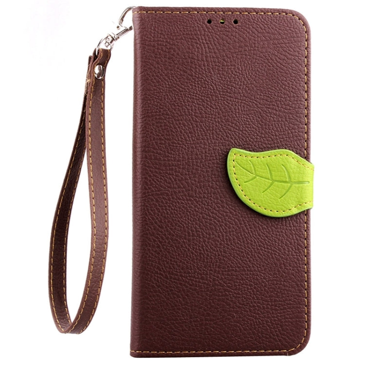 Leaf Magnetic Snap Litchi Texture Horizontal Flip Leather Case with Card Slots & Wallet & Holder & Lanyard for Google Nexus 6