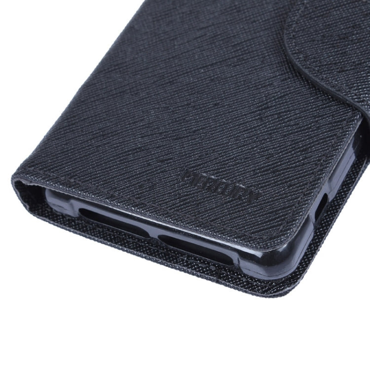 MERCURY Cross Texture Contrast Color Style Leather Case with Holder & Card Slots & Wallet for Sony Xperia Z1 Compact
