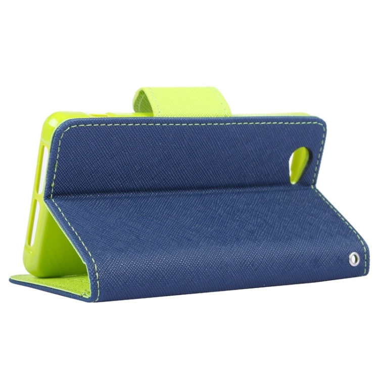 MERCURY Cross Texture Contrast Color Style Leather Case with Holder & Card Slots & Wallet for Sony Xperia Z1 Compact