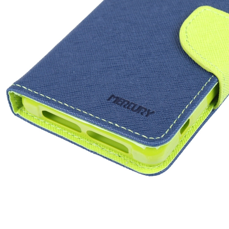MERCURY Cross Texture Contrast Color Style Leather Case with Holder & Card Slots & Wallet for Sony Xperia Z1 Compact