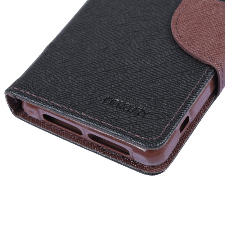 MERCURY Cross Texture Contrast Color Style Leather Case with Holder & Card Slots & Wallet for Sony Xperia Z1 Compact