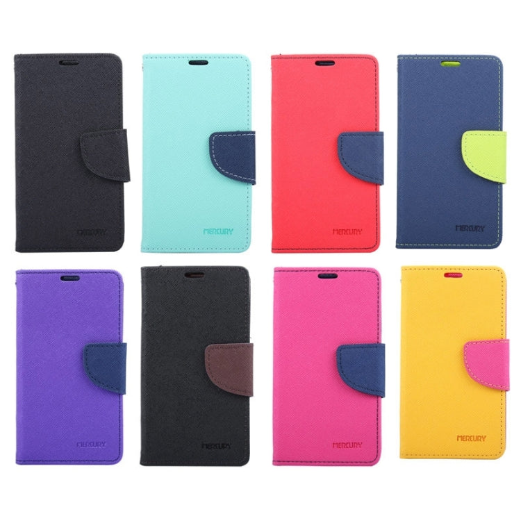 MERCURY Cross Texture Contrast Color Style Leather Case with Holder & Card Slots & Wallet for Sony Xperia Z1 Compact
