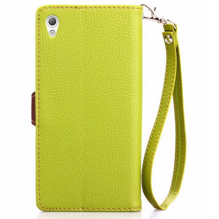 Leaf Magnetic Snap Litchi Texture Leather Case with Holder & Card Slots & Wallet for Sony Xperia Z4