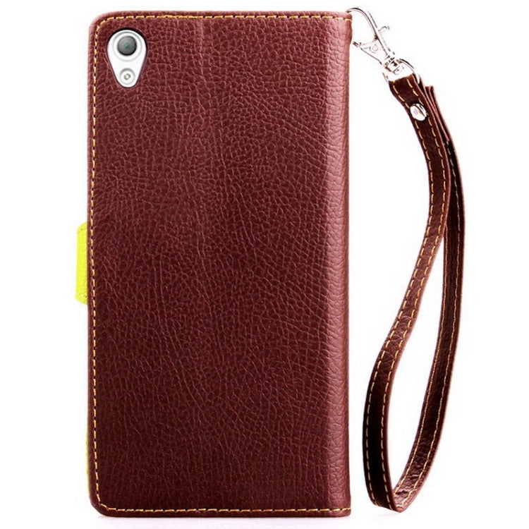 Leaf Magnetic Snap Litchi Texture Leather Case with Holder & Card Slots & Wallet for Sony Xperia Z4