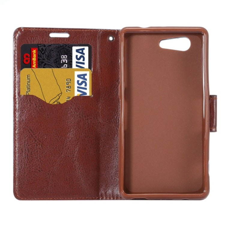 Flower Pattern Horizontal Flip Magnetic Buckle Leather Case with Card Slots & Holder for Sony Xperia Z4 Compact