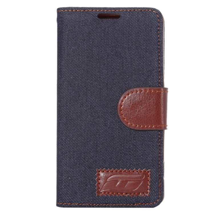 Denim Texture Horizontal Flip Leather Case with Card Slot & Holder for Sony Xperia Z4 Compact