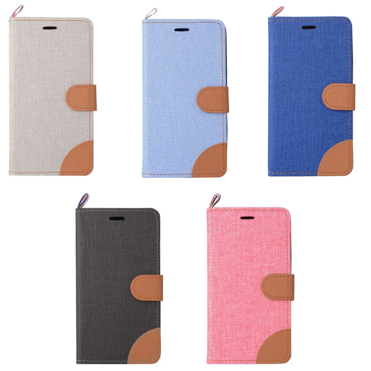 Denim Texture Horizontal Flip Leather Case with Card Slots & Holder for Lenovo A6000