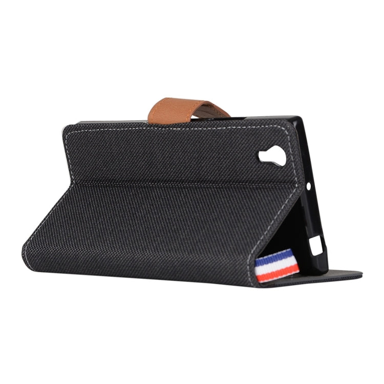 Denim Texture Horizontal Flip Leather Case with Card Slots & Holder for Lenovo P70