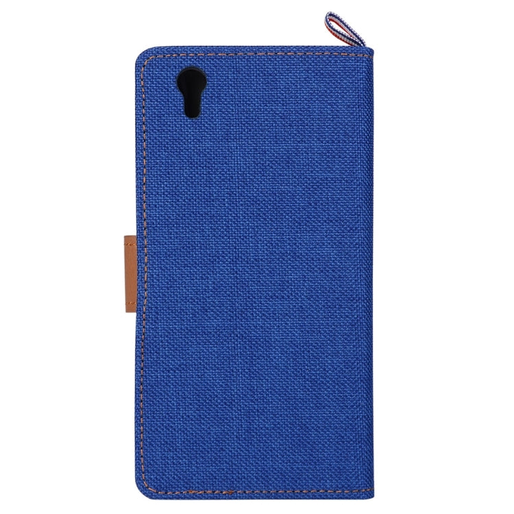 Denim Texture Horizontal Flip Leather Case with Card Slots & Holder for Lenovo P70