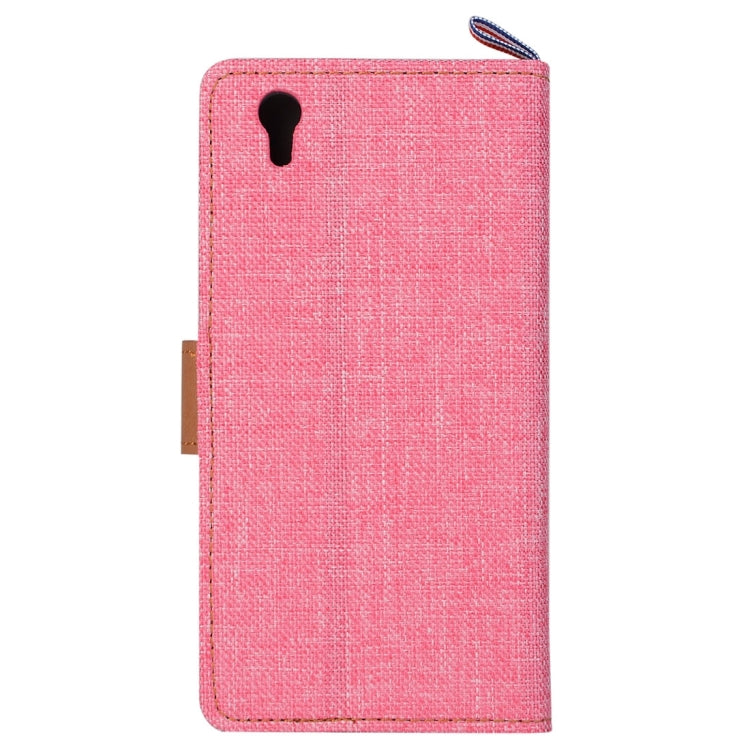 Denim Texture Horizontal Flip Leather Case with Card Slots & Holder for Lenovo P70
