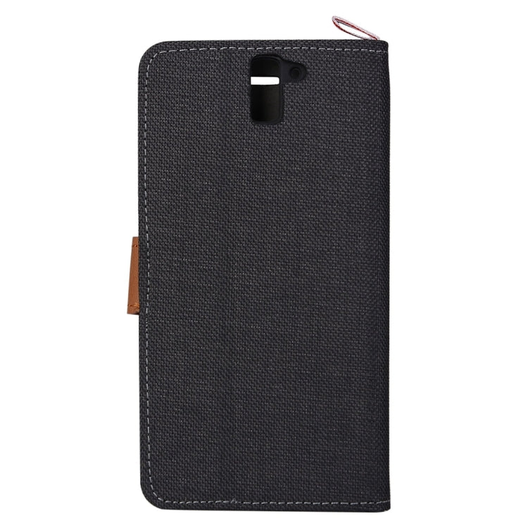 Denim Texture Horizontal Flip Leather Case with Card Slots & Holder for OnePlus One