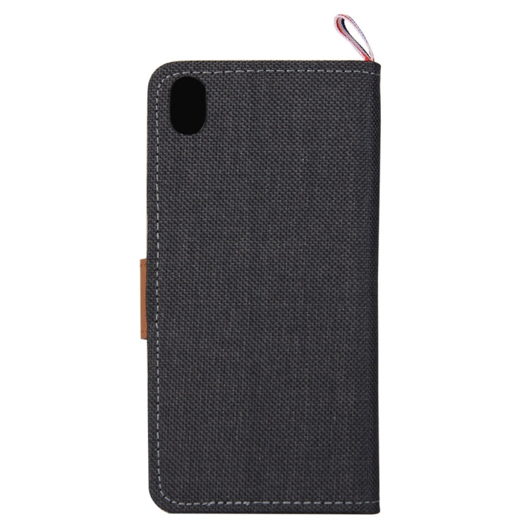 Denim Texture Horizontal Flip Leather Case with Card Slots & Holder for OnePlus X