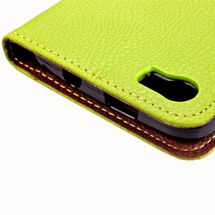 Leaf Magnetic Snap Litchi Texture Horizontal Flip Leather Case with Card Slots & Holder & Wallet & Lanyard for Wiko Lenny