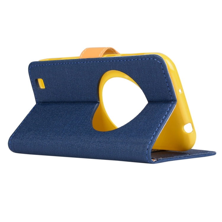 Denim Texture Horizontal Flip Solid Color Leather Case with Holder & Card Slots & Wallet for Asus ZenFone Zoom / ZX551ML