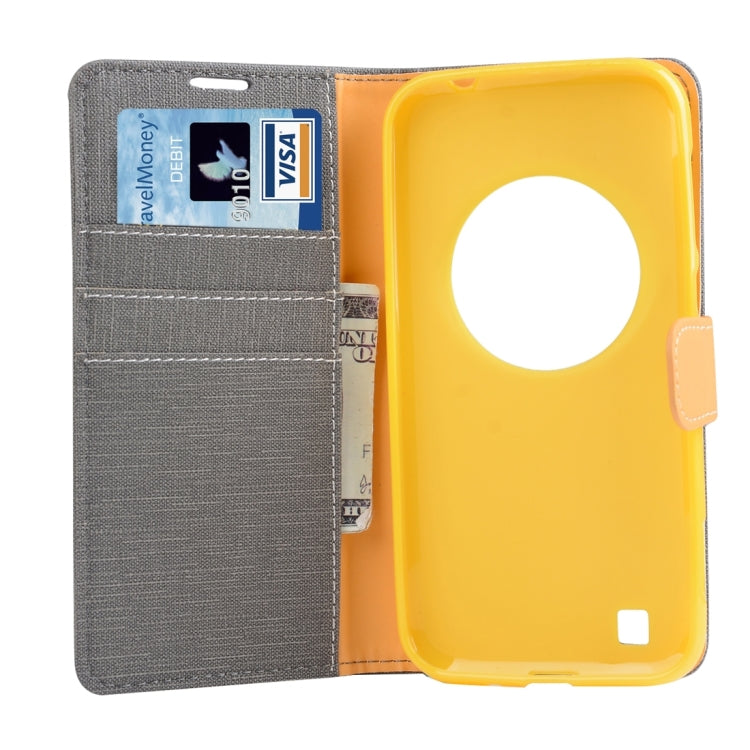 Denim Texture Horizontal Flip Solid Color Leather Case with Holder & Card Slots & Wallet for Asus ZenFone Zoom / ZX551ML