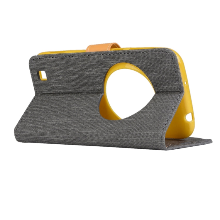 Denim Texture Horizontal Flip Solid Color Leather Case with Holder & Card Slots & Wallet for Asus ZenFone Zoom / ZX551ML