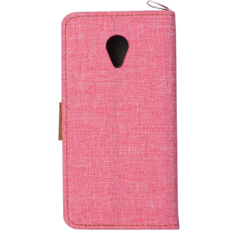 Denim Texture Horizontal Flip Leather Case with Card Slots & Holder for Meizu M2