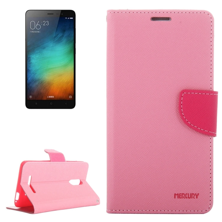 For Xiaomi Redmi Note 3 Matching Color Cross Texture Flip Leather Case with Holder & Card Slots & Wallet