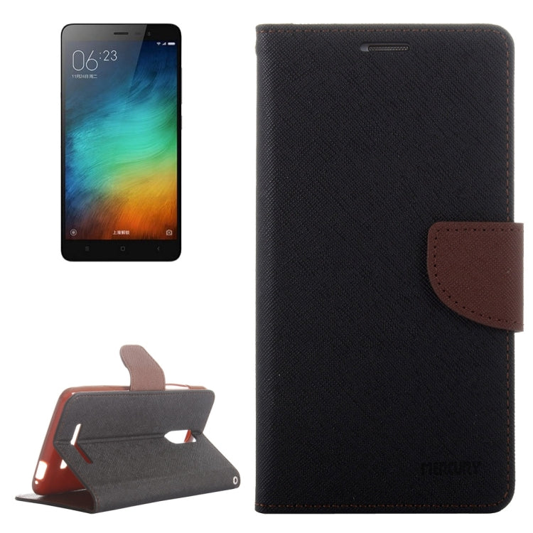 For Xiaomi Redmi Note 3 Matching Color Cross Texture Flip Leather Case with Holder & Card Slots & Wallet