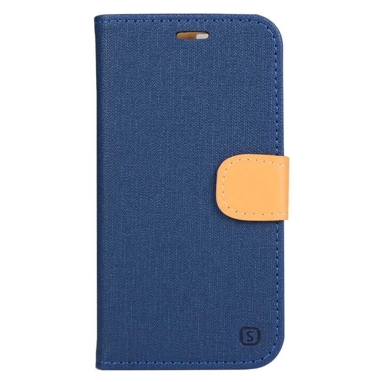 Denim Texture Horizontal Flip Solid Color Leather Case with Holder & Card Slots & Wallet for Doogee X5 (S-MPH-1005)