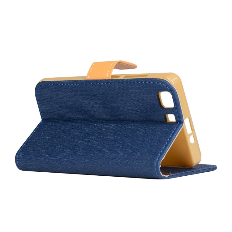 Denim Texture Horizontal Flip Solid Color Leather Case with Holder & Card Slots & Wallet for Doogee X5 (S-MPH-1005)