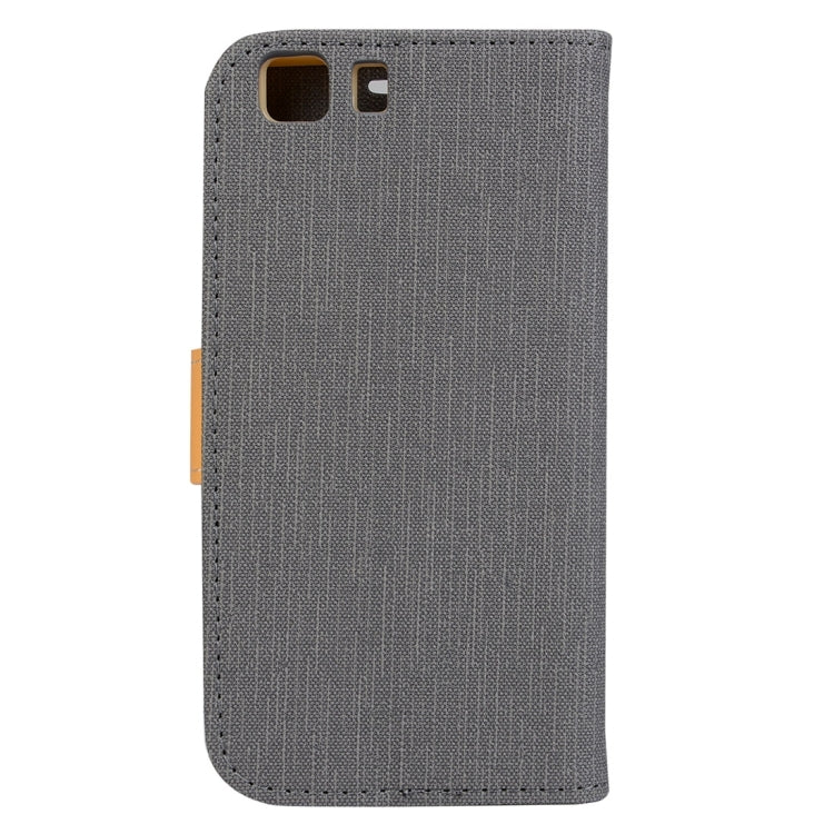 Denim Texture Horizontal Flip Solid Color Leather Case with Holder & Card Slots & Wallet for Doogee X5 (S-MPH-1005)