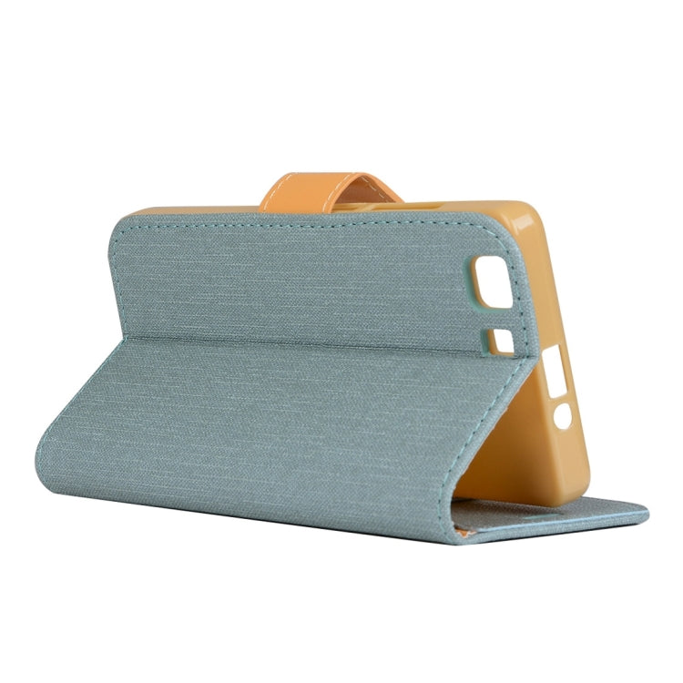Denim Texture Horizontal Flip Solid Color Leather Case with Holder & Card Slots & Wallet for Doogee X5 (S-MPH-1005)