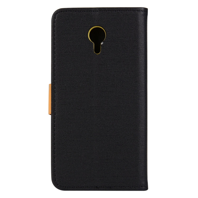 Denim Texture Horizontal Flip Solid Color Leather Case with Holder & Card Slots & Wallet for Meizu M2 Note