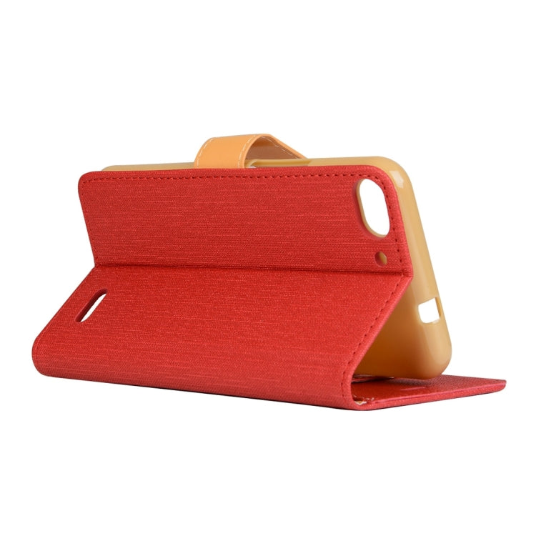 Denim Texture Horizontal Flip Solid Color Leather Case with Holder & Card Slots & Wallet for Vodafone Smart Ultra 6 / V995